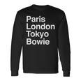 パリ東京ロンドンボウイ ギフトデザイン Bowieouvenir 長袖Tシャツ ギフトのアイデア