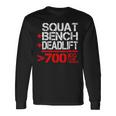 パワーリフティング700kgクラブメンブ Powerlifting 700 Kg Club Member 長袖Tシャツ ギフトのアイデア