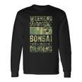 ビールを飲むチャンスのある週末予報盆栽 長袖Tシャツ ギフトのアイデア
