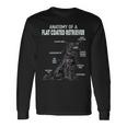 フラットコートレトリバーの解剖学 長袖Tシャツ ギフトのアイデア