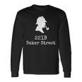 ブック愛好家 221B ベイカーストリート 探偵シャーロック・ホームズ 長袖Tシャツ ギフトのアイデア