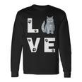 ブリティッシュショートヘア猫愛かわいい猫子猫ギフト 長袖Tシャツ ギフトのアイデア