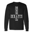 ヘビーメタル逆さま逆十字メタルヘッドサタン面白い Heavy Metal Inverted Crossatan 長袖Tシャツ ギフトのアイデア