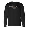 ボルドー フランス シンプル ボルドー フランス 長袖Tシャツ ギフトのアイデア