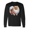 ポメラニアン犬 長袖tシャツ 長袖Tシャツ ギフトのアイデア