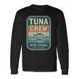 マグロクルーレトロフィッシングシーフードユーモアデザイン 長袖Tシャツ ギフトのアイデア