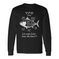 マグロ寿司切り図デザイン 日本料理グラフィック 長袖Tシャツ ギフトのアイデア