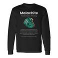 マラカイト宝石の意味 長袖Tシャツ ギフトのアイデア