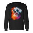 マルチーズ 犬 グラフィック ペット イラスト サングラス マルチーズ 長袖Tシャツ ギフトのアイデア