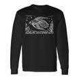 メダカ 線画 アクアリスト 長袖Tシャツ ギフトのアイデア