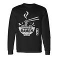 ラーメン 日本麺好き 食文化デザイン 長袖Tシャツ ギフトのアイデア