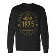 レジェンドは1975年四月生まれ 誕生日 長袖Tシャツ ギフトのアイデア