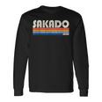 レトロ ヴィンテージ 70S 80S スタイル 坂戸 日本 長袖Tシャツ ギフトのアイデア
