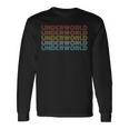 レトロ ヴィンテージ アンダーワールド 長袖tシャツ 長袖Tシャツ ギフトのアイデア