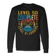 レベル50 コンプリートレベル51 ローディング 50歳の誕生日 ビデオゲーマー 長袖Tシャツ ギフトのアイデア