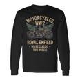 ロイヤルエンフィールドwdReクラシックモーターサイクルww2 長袖Tシャツ ギフトのアイデア