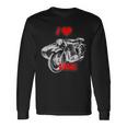 ロシアのレトロなオートバイ愛好家のためのi Love Ural 長袖Tシャツ ギフトのアイデア