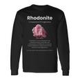 ロードナイト宝石の意味 長袖Tシャツ ギフトのアイデア