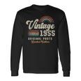 ヴィンテージ1955年、誕生年71年 レトロ 長袖Tシャツ ギフトのアイデア