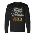 ヴィンテージ1966 カセット・ペンシル 60歳の誕生日 長袖Tシャツ ギフトのアイデア