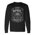 ヴィンテージ60歳の誕生日レジェンドは1966年4月に誕生しました。 長袖tシャツ 長袖Tシャツ ギフトのアイデア
