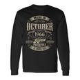 ヴィンテージ還暦伝説 1966年10月 60歳の贈り物 長袖Tシャツ ギフトのアイデア