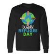 世界難民の日 難民プライド 長袖Tシャツ ギフトのアイデア