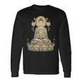 仏像 ヨガ 仏教 禅 瞑想 長袖Tシャツ ギフトのアイデア