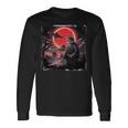 侍忍者 猫戦士 墨絵 Ufo 浮世絵f 日本語 長袖Tシャツ ギフトのアイデア
