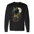 古代エジプト エジプト神 猫 エジプト学 ツタンカーメンバステット 長袖Tシャツ ギフトのアイデア