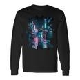 夜の東京のvaporwave美的ストリート日本の芸術 長袖Tシャツ ギフトのアイデア