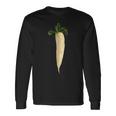 大根 ビーガン ベジタリアン 野菜 ラブ 大根 長袖Tシャツ ギフトのアイデア