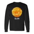 太陽系 惑星 太陽 宇宙 長袖Tシャツ ギフトのアイデア