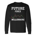 将来のfx億万長者トレーダー 長袖Tシャツ ギフトのアイデア