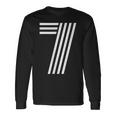 数字 7 ラッキーナンバーセブン 長袖Tシャツ ギフトのアイデア