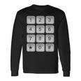数字キーパッド 電話 番号 セキュリティコード ピンパッド 衣装 長袖Tシャツ ギフトのアイデア