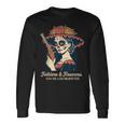 民間伝承・銃器 カラベラ・カトリーナ ディア・デ・ロス・ムエルトス 長袖Tシャツ ギフトのアイデア