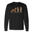 犬の進化ジャーマン・シェパード・ドッグ犬 長袖Tシャツ ギフトのアイデア