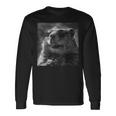 生意気に笑うマーモット、面白い動物、面白いマーモット 長袖Tシャツ ギフトのアイデア