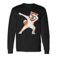 秋田 犬 踊る 面白い 長袖Tシャツ ギフトのアイデア
