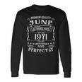 素晴らしい55歳の誕生日の伝説は1971年6月に誕生しました。 長袖Tシャツ ギフトのアイデア