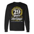 結婚して29年目の結婚記念日を乗り越えた 長袖Tシャツ ギフトのアイデア