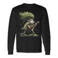 羊の木 ミュージシャン ギター グラフィック 動物 モチーフ 羊 長袖Tシャツ ギフトのアイデア