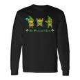 聖パトリックデー ピクセルアート ドット絵 レトロゲーム プレゼント ダブダンス 乾杯 万歳 長袖Tシャツ ギフトのアイデア