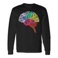 脳のパーツ 脳の解剖 脳科学 脳の地図 長袖Tシャツ ギフトのアイデア