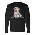 自閉症啓発サポート犬ラブラドールのニューロダイバーシティ 長袖tシャツ 長袖Tシャツ ギフトのアイデア