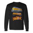 貨物列車 エンジン タンカー 車掌 長袖Tシャツ ギフトのアイデア