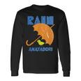 雨宿り Orange 長袖Tシャツ ギフトのアイデア