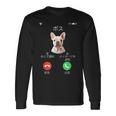 面白いtシャツ フレンチブルドッグ 着信 犬 イヌ メンズ グッズ かわいい おもしろ 面白い 服 ネタ 長袖Tシャツ ギフトのアイデア