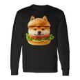面白いtシャツ 柴犬 犬 イヌ ハンバーガー メンズ 犬好き グッズ かわいい おもしろ 面白い 服 ネタ 長袖tシャツ 長袖Tシャツ ギフトのアイデア